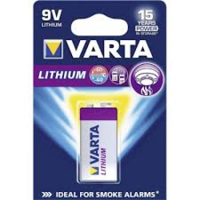 PILA TRANSISTOR 9V LITIO VARTA LUNGA DURATA PER USO CONDIZIONI ESTREME CALDO FREDDO (#106A 112106A)