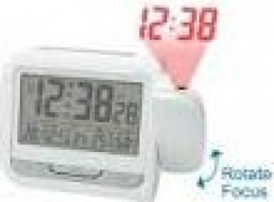 SVEGLIA PR22 RADIO CONTROLLATA CON PROIETTORE ORARIO IGROMETRO UMIDITA'  TEMPERATURA (#731 cod.81SVEPR22)