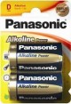 2 PILE TORCIA D LR20 PANASONIC ALCALINA 1,5V (#128C 115128C) 