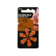 6 PILE DA13 1,4V ZINCO ARIA DURACELL APP.ACUSTICI iva4% (#46 111046)