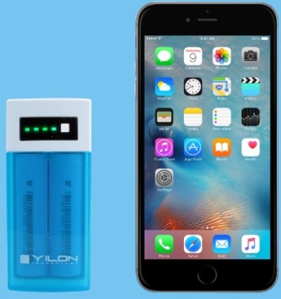 POWER BANK PILA EMERGENZA PRESA USB 5V 1A + TORCIA LED + CARICAPILE N.2 BATTERIA 18650 3V 5200mAH (#823 cod.34YBANK5200)