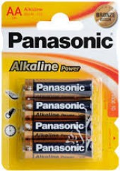 OFFERTA SET lotto 60 BLISTER 4 stilo LR6 PANASONIC B4 alcaline 1,5V (#128H) 
