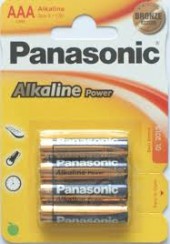 OFFERTA SET lotto 60 BLISTER LR03 PANASONIC B4 4 MINISTILO AAA ALCALINA 1,5V (#128Z)