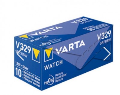 MICROPILA 371 VARTA DISPLAY 1,5V OSS.ARG. (Equivalente 370,RW415,RW315,SR69,SR920/31/51/36/30) #155