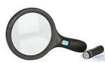 LENTE INGRANDIMENTO MAGNIFICATORE CON LUCE LED (AAx1) (#475 cod.5BL010)