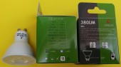 LAMPADA LED GU10 5W 3000K bianco caldo 120°gradi  (#367C )