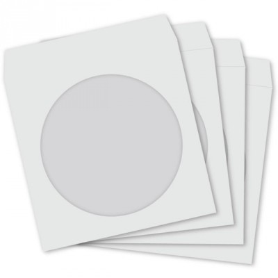 N.100 BUSTE CARTA CON FINESTRA TRASPARENTE INSERTO CD/DVD/BR (#803B)