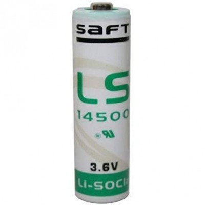 PILA STILO AA 3,6v Saft 14500  Litio Tionile USA GETTA per allarmi (#177B 11A177B)