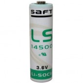 PILA STILO AA 3,6v Saft 14500  Litio Tionile USA GETTA per allarmi (#177B 11A177B)