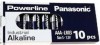 PILA STILO AA LR6 PANASONIC POWERLINE ALCALINA 1,5V sfuse/bulk ( SCATOLINE DA 10PILE ) #68B *MINIMO 120PILE