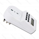 TIMER 24 ORE PROGRAMMABILE SETTIMANALMENTE/GIORNALIERO DIGITALE AIGO (#280A)