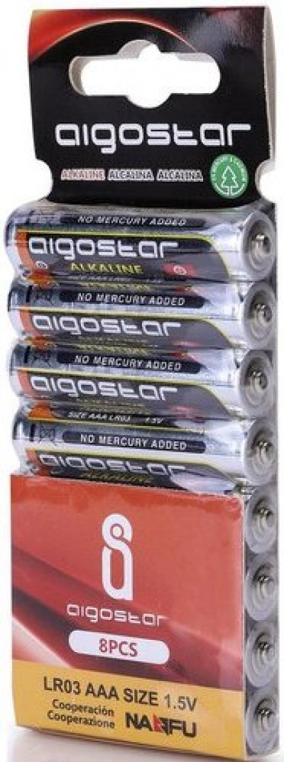 8 PILE stilo AA lr6 b8 AIGOSTAR Alcaline 1,5v (#109C)