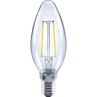 LAMPADA LED E14 4,5W FILOLED OLIVA 2700k Bianco Caldo ENERGY (#360E)