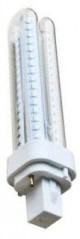 lampada G24 12W led 6400k trasparente  14cm lungh.tot. (#388C)