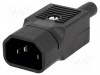 SPINA VOLANTE PC Connettore IEC C14 Bulgin Maschio (#261A)
