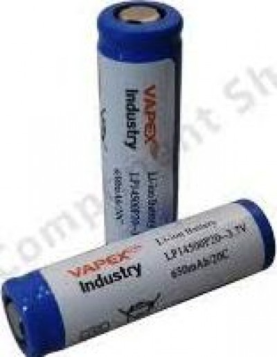 PILA 3,7V 18650 1500MAH Li-ION RICARICABILE VAPEX 69mm x 18 diam. 5,55Wh IC protection (#950A 12A950A)
