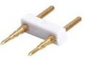 CONNETTORE 2 PIN INDISPENSABILE PER CONNETTERE ALIMENTATORE E STRISCIA LED 230V 9mm (#461A)