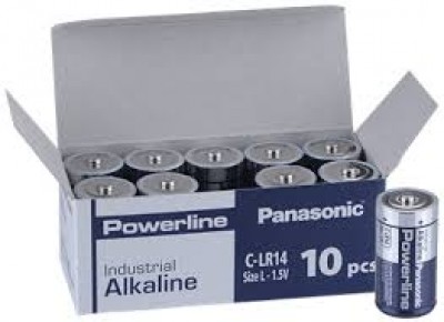 PILA MEZZATORCIA C LR14 ALCALINA 1,5V PANASONIC SFUSO/BULK 10PILE/BOX  (#128Y)  (*MINIMO 10PILE)