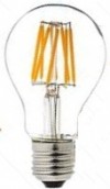 LAMPADA E27 8W FILOLED GOCCIA 2700k Energy AC230V (#358L 6C6358L)