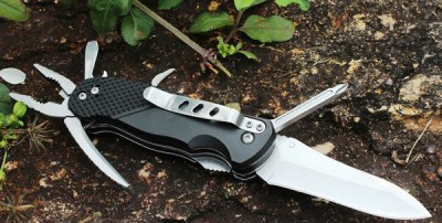 COLTELLO MULTIUSO ACCIAIO ALTA QUALITA'   ( 756c )