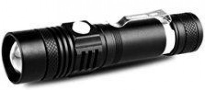 TORCIA LED CREE XML FASCIO DIREZIONALE ZOOM REGOLABILE POTENTE 400LM IN ALU PILA RICARICABILE USB 18650 LI-ION (#532G)