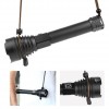 TORCIA LED CREE XML FASCIO DIREZIONALE ZOOM REGOLABILE POTENZA ESTREMA LED XHP90 2000LM (NON PUNTARE OCCHI!) 3 POTENZE REGOLABILI IN ALU PILA RICARICABILE USB N.2 26650 LI-ION (#530)