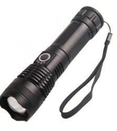 TORCIA LED CREE XML FASCIO DIREZIONALE ZOOM REGOLABILE POTENTISSIMA 1200LM IN ALU PILA RICARICABILE USB 26650 LI-ION (#532A)