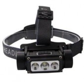 TORCIA TESTA LED CREE XML FASCIO DIREZIONALE POTENTISSIMA 800LM PILA RICARICABILE USB LI-ION 18650 (#531)