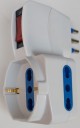 ADATTATORE TRIPLA PRESA 1 SCHUKO + 2 BIPASSO 2P+T SPINA 10A CON INTERRUTTORE MAX1500W #284E 5SL1061