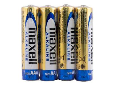 4 MINISTILO AAA LR03 B4 MAXELL 1,5V ALCALINA sfuso shrink termoavvolgente 4 pile #68F