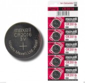 5 PILE BOTTONE CR2016 MAXELL 3V LITIO #165D 115165D