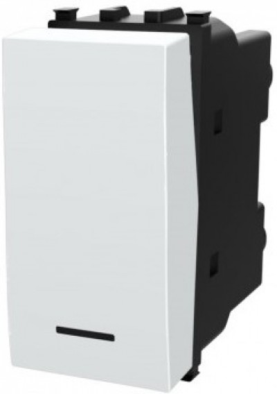 INTERRUTTORE BIPOLARE 2 VIE AC230V SERIE CIVILE AVP (*compatibile P-l-a-n-a) cod. 4600 #291A