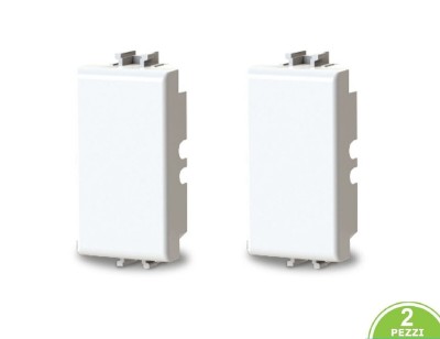 2 TAPPO PER MODULO SERIE CIVILE AVP 2 pezzi *compatibile P-l-a-n-a#291M