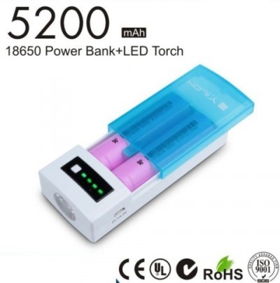 CARICA PILE LI-ION 3,7V 18650 x 2 slot (pile litio non incluse) #823A