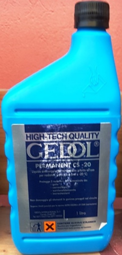 prodotto stock LIQUIDO RADIATORE MOTORE AUTO ANTICONGELANTE PERMANENT BLU CONF. 1L #953