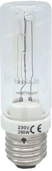 LAMPADA E27 ALOGENA TUBOLARE 250W  #400E 