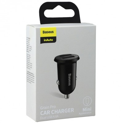 12V CAR CHARGER 2 PRESE USB 4,8A Fast "Force" Low Profile #X28F