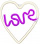 LUCE LED Signal Art LOVE HEART AAx3+USB "Force" rtv100308 #X2C