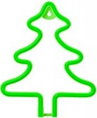 LUCE LED Signal Art GREEN CHRISTMAST TREE AAx3+USB "Force" rtv100256 #X1T