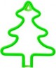 LUCE LED Signal Art GREEN CHRISTMAST TREE AAx3+USB "Force" rtv100256 #X1T