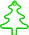 LUCE LED Signal Art GREEN CHRISTMAST TREE AAx3+USB "Force" rtv100256 #X1T