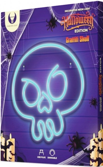 LUCE LED Signal Art WALL SKULL USB DIMMER "Force" rtv100293 #X1Y
