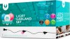 luce natale 12M 10 bulbs e27 g45 2W IP65 BIANCO ROSA BLU AC230V "Force" #X2U