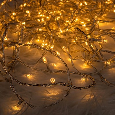 luce natale 14,4M 180 LEDS 3,6W WW+3M CAVO AC230V "Force" #X3i
