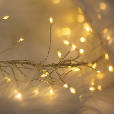 luce natale 3M 480 LEDS 3,6W WW +5M CAVO DORATO GOLDEN AC230V "Force" #X3O
