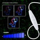 LUCE LED Signal Art JURASSIC BABY DINO blue USB DIMMABLE "Force" #X52F (COPY)
