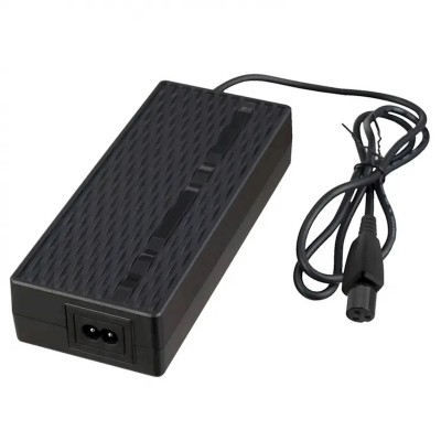 AC230V CARICABATTERIE E-BIKE E-SCOOTER LI-ION CHARGER 84W 42V 2A gx12 3pin 9mm 1M cavo "Force" #70F