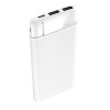 POWER BANK ricarica Emergenza con 2 prese USB e 1 Type-C 10000mAh bianco "Force" #X17E