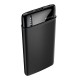 POWER BANK ricarica Emergenza con presa USB e 1 Type-C 5000mAh nero "Force" #X19E