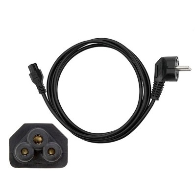 CAVO ALIMENTAZIONE PC NOTEBOOK "C" TRIPOLARE AC230V #X21E